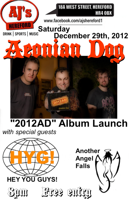 AD album Launch at AJ's, Hereford